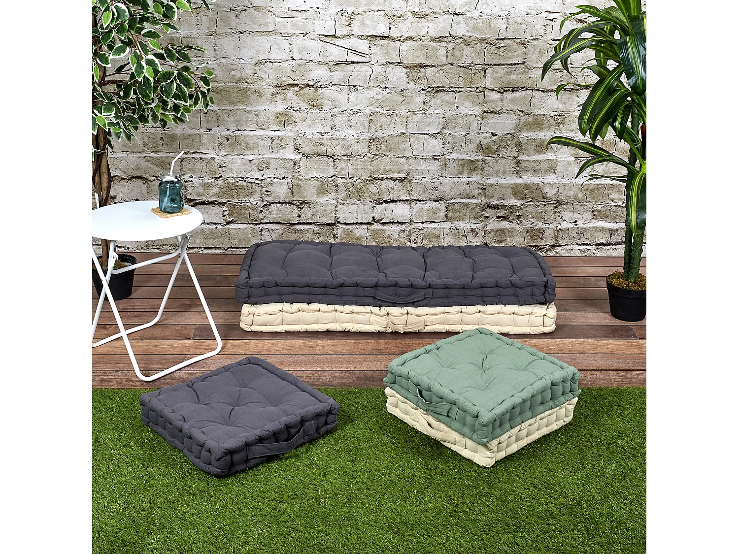 Matelas De Sol Beige 120x40cm