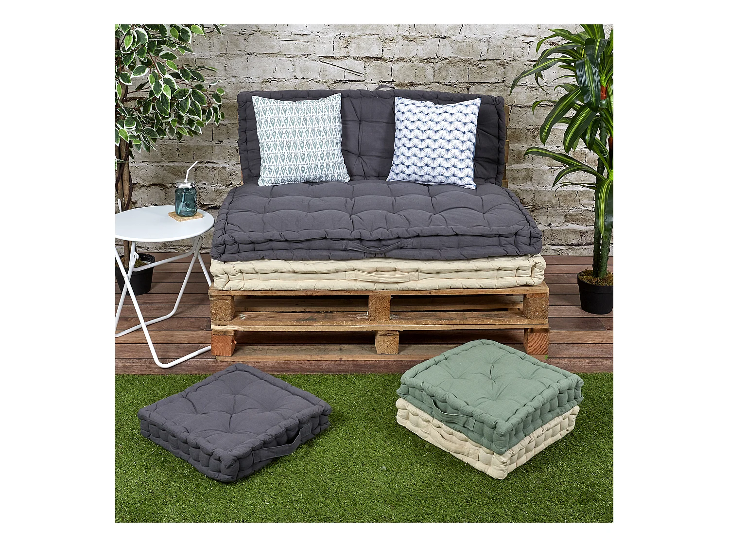 Matelas De Sol Gris 120x80cm Gris