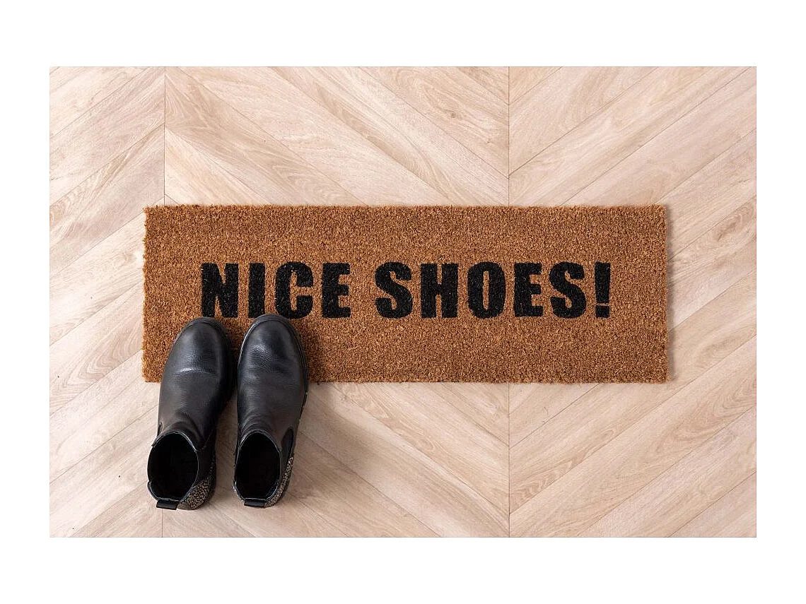 Fußmatte aus Kokosfaser "Nice shoes"