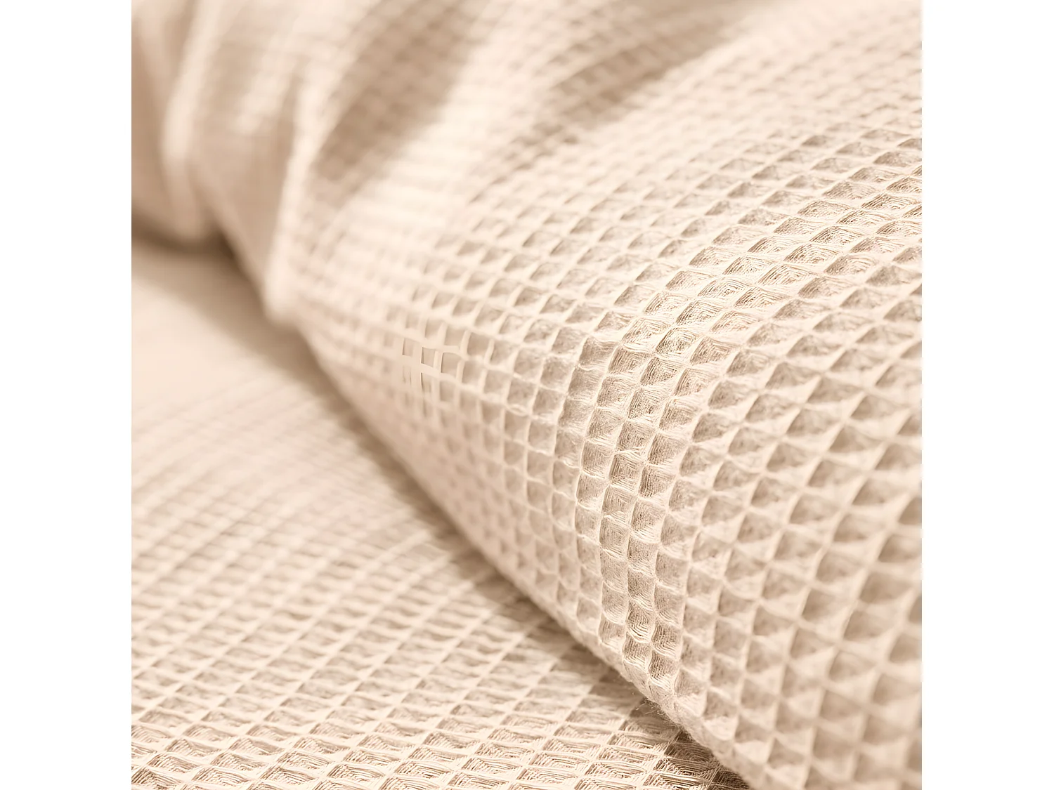 Parure de couette "Nid d'abeille" 140 x 200 pour lit 1 place