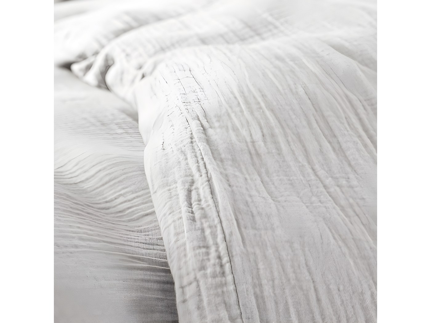 Parure de couette "Gaze de Coton" 140 x 200 pour lit 1 place - Gaze de