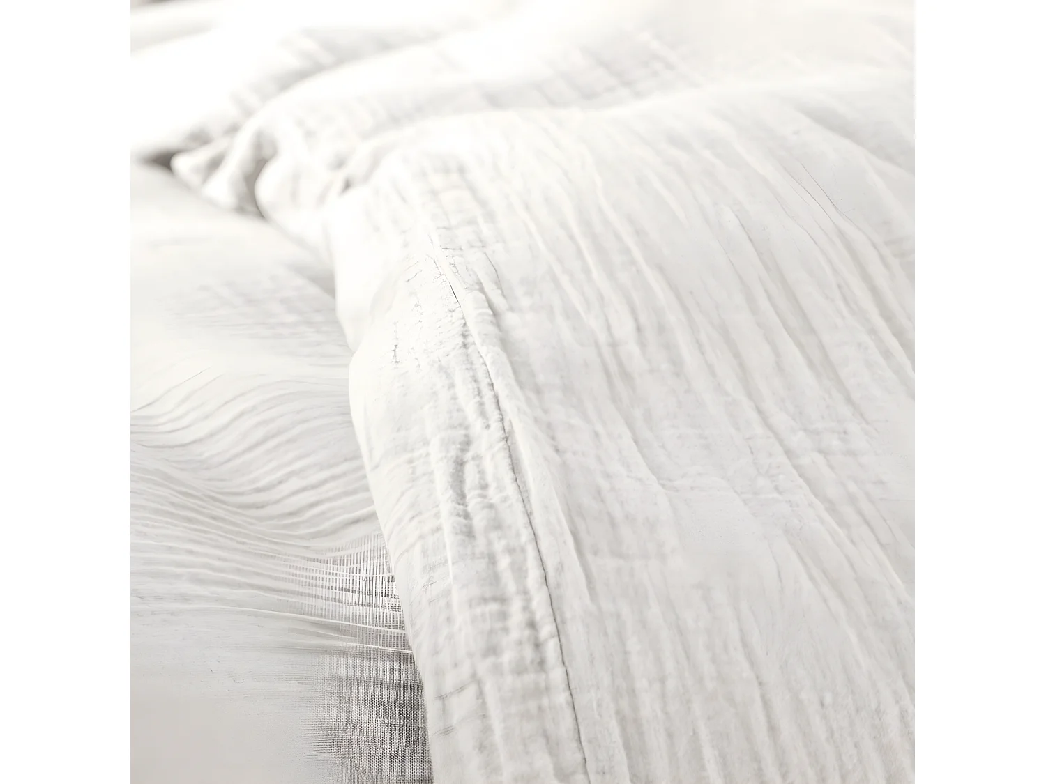 Parure de couette "Noah" Gaze de Coton 240 x 220 pour lit 2 Places 140 à 160 cm