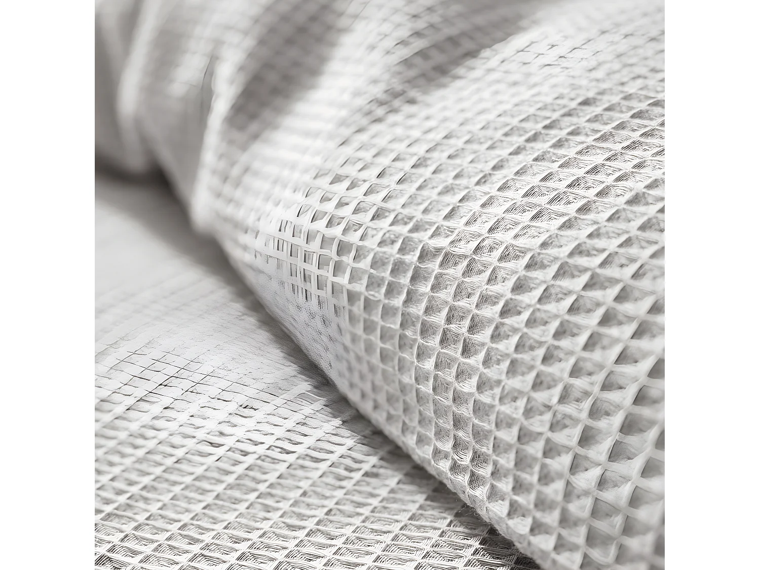 Parure de couette "Nid d'abeille" 260 x 240 pour lit 2 Places "King Size" 160 à 180 cm