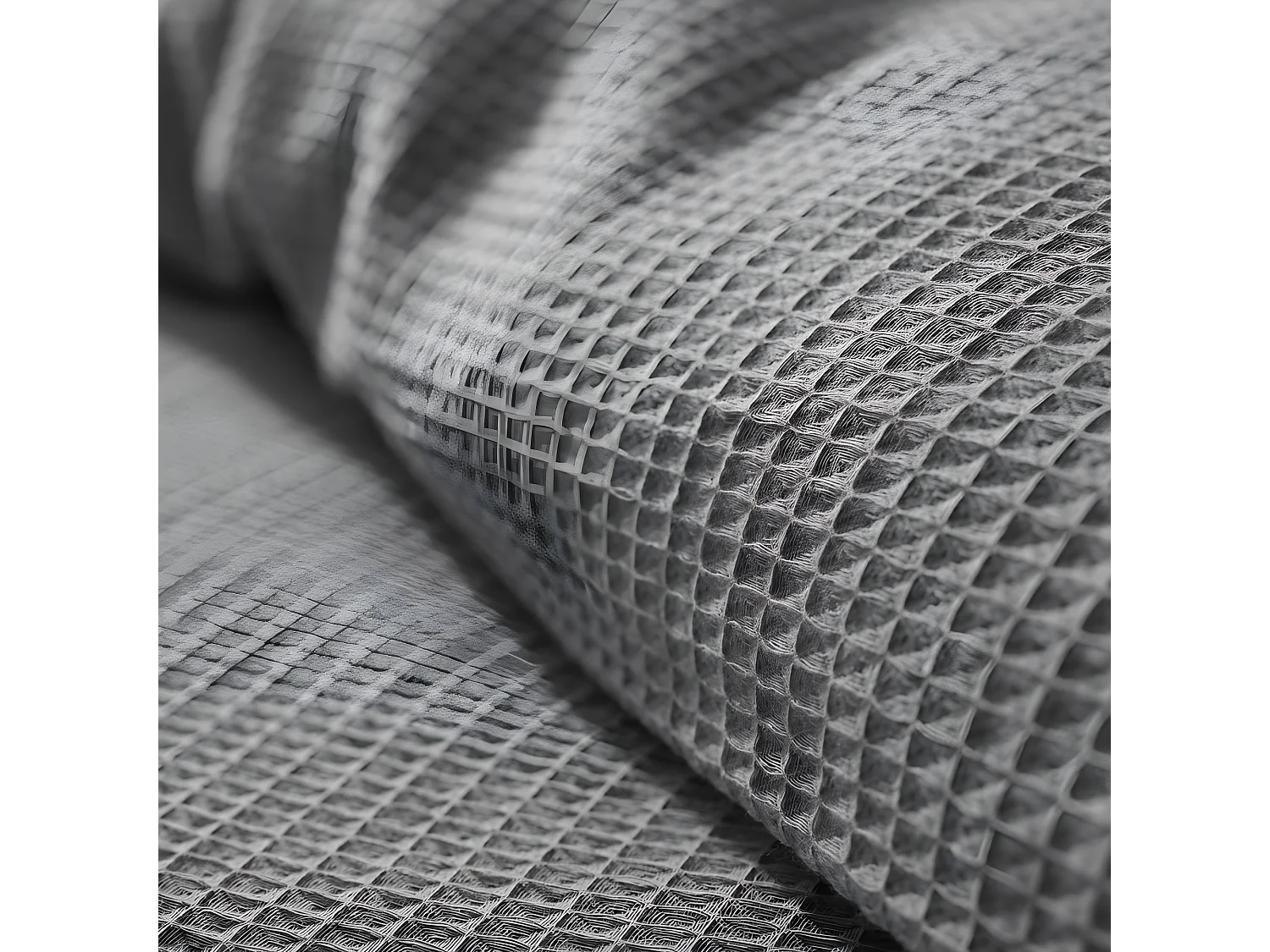 Parure de couette "Nid d'abeille" 260 x 240 pour lit 2 Places "King Size" 160 à 180 cm