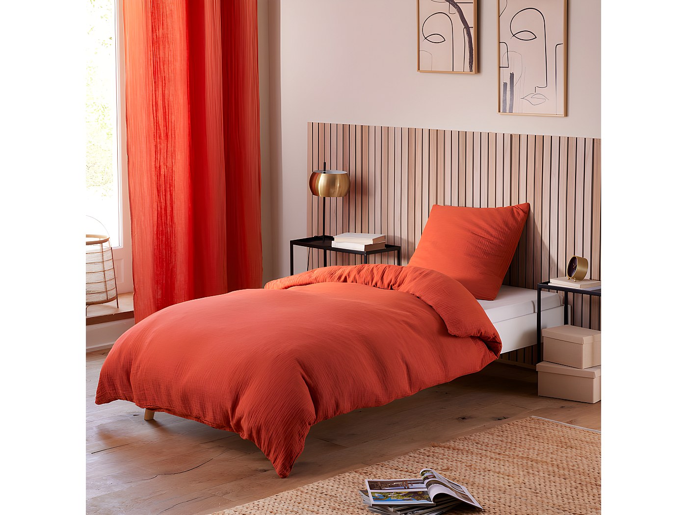 Parure De Lit 1 Place Laura Ashley – 3 Pièces – Percale De Coton 300 Fils – Norella Rose