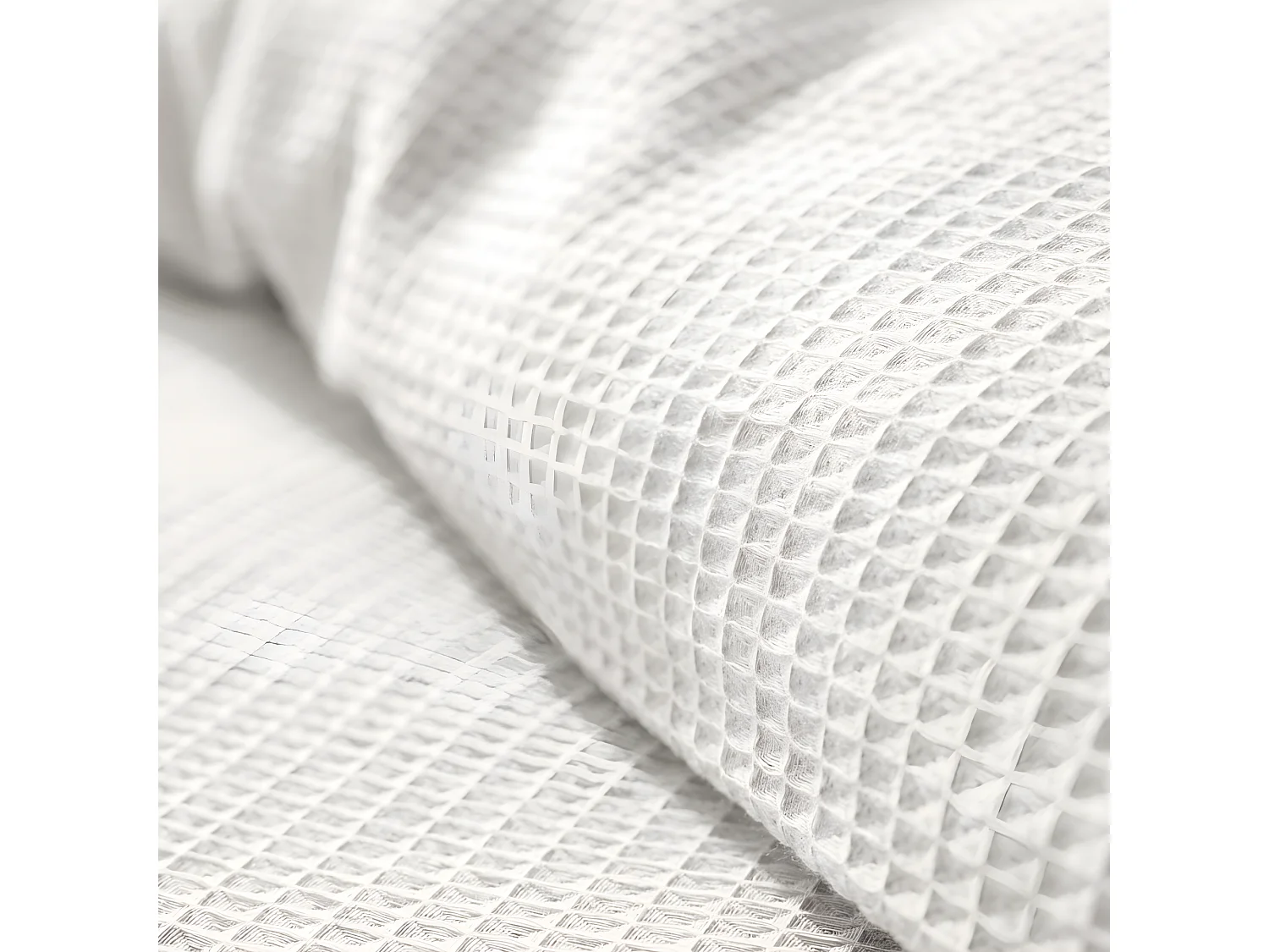 Parure de couette "Nid d'abeille" 260 x 240 pour lit 2 Places "King Size" 160 à 180 cm