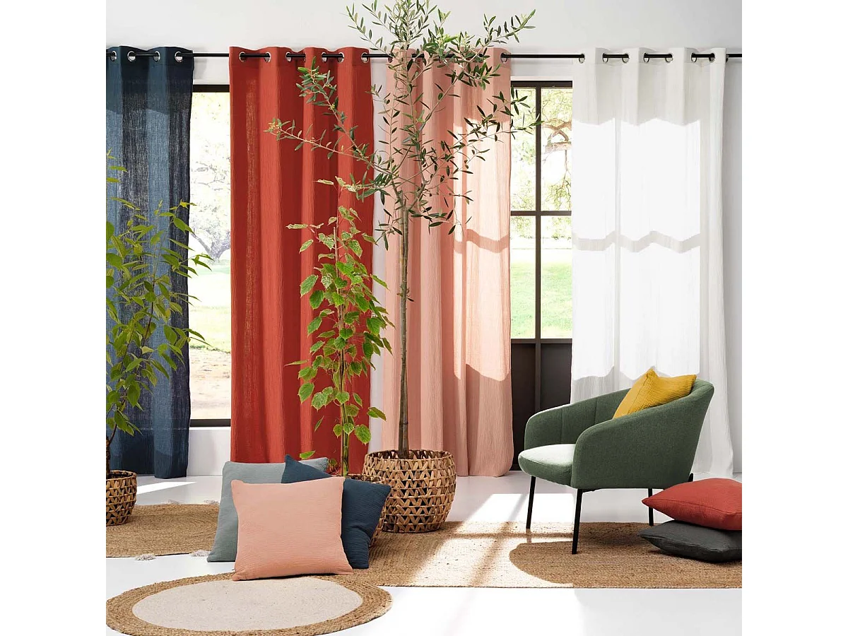 Coussin Déco Uni "Angelia" 40x40cm Bleu Marine