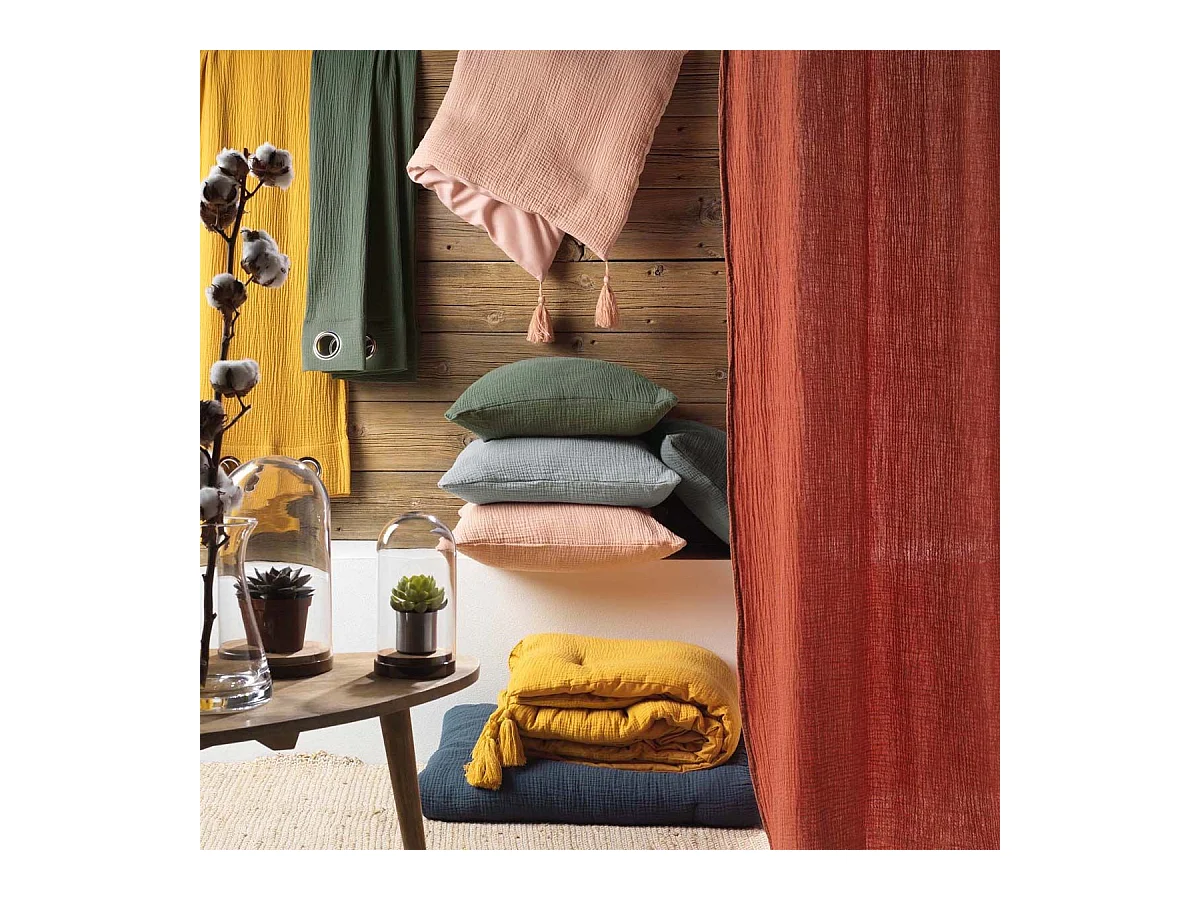 Coussin Déco Uni "Angelia" 40x40cm Blanc