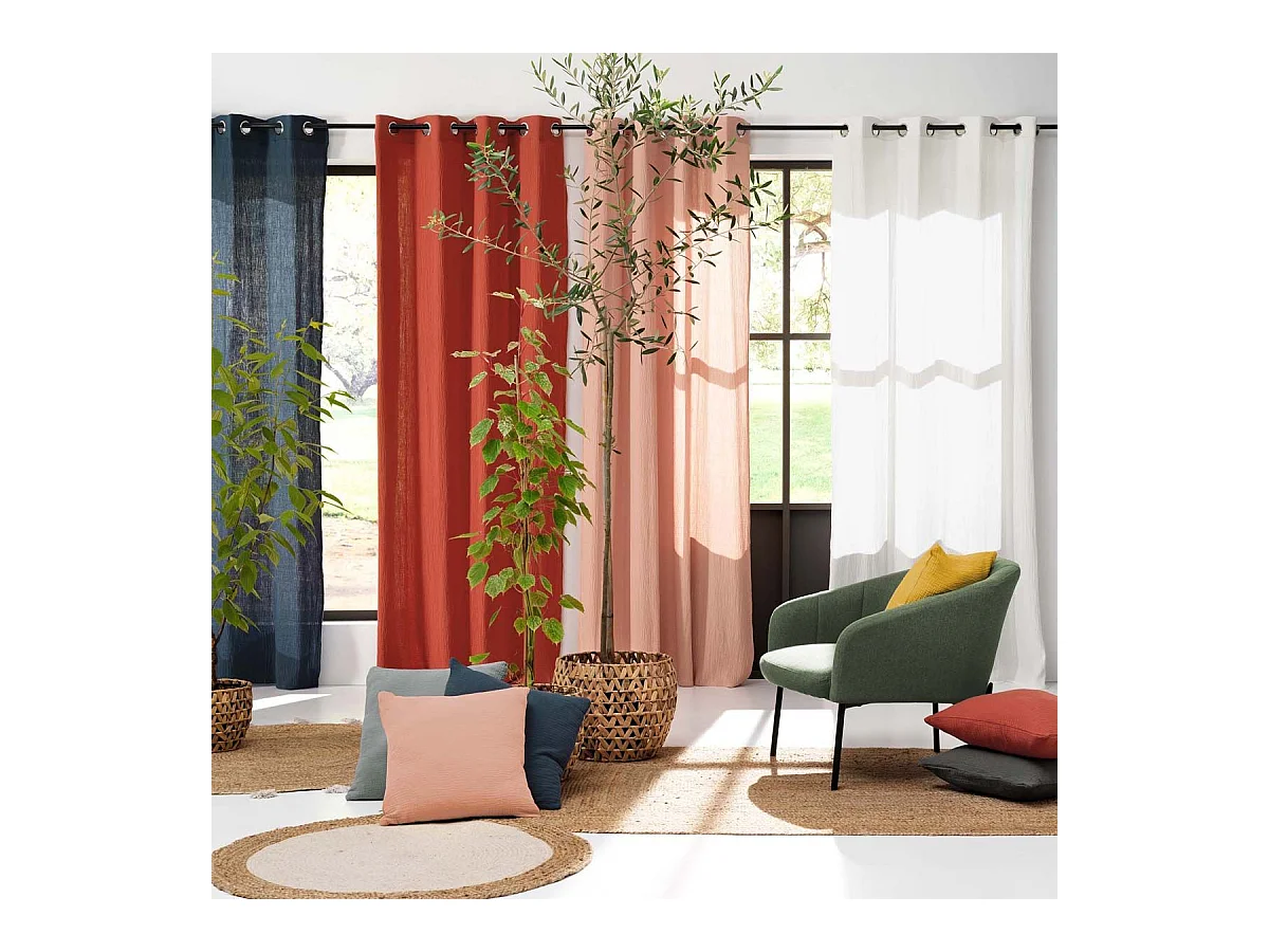 Coussin Déco Uni "Angelia" 40x40cm Blanc