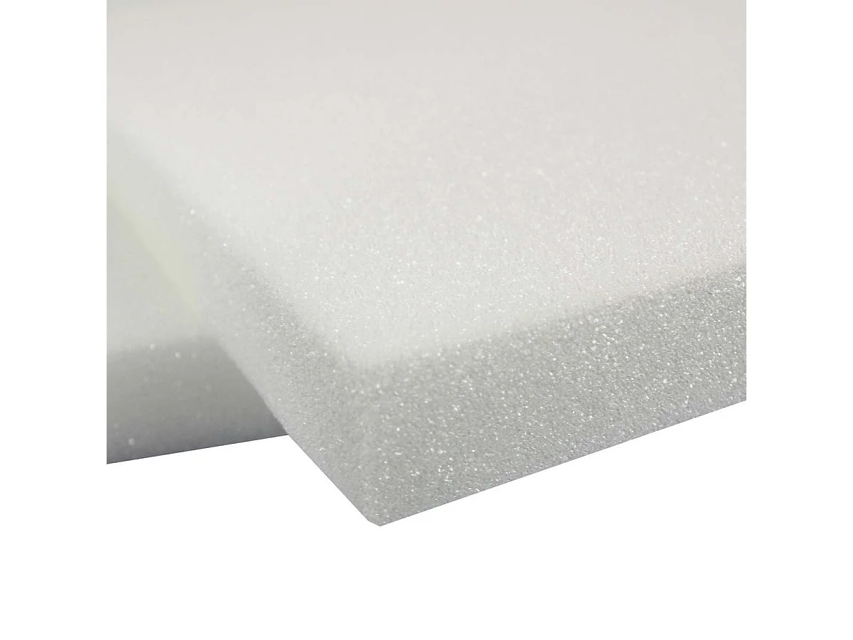 Lot de 2 Galettes de Chaise "Mousse" 40x40cm Blanc