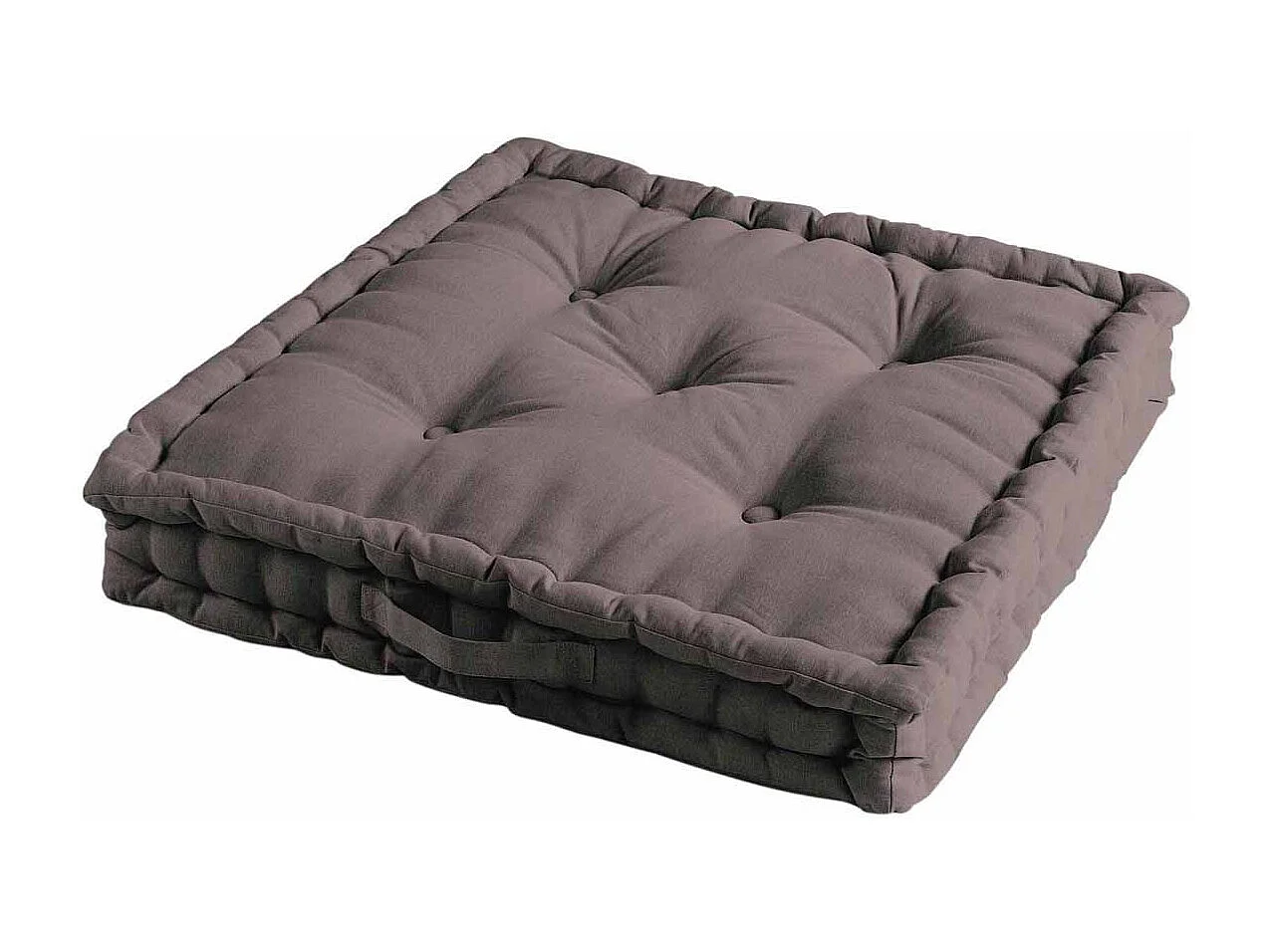 Coussin de Sol "Pacifique" 60x60cm Taupe