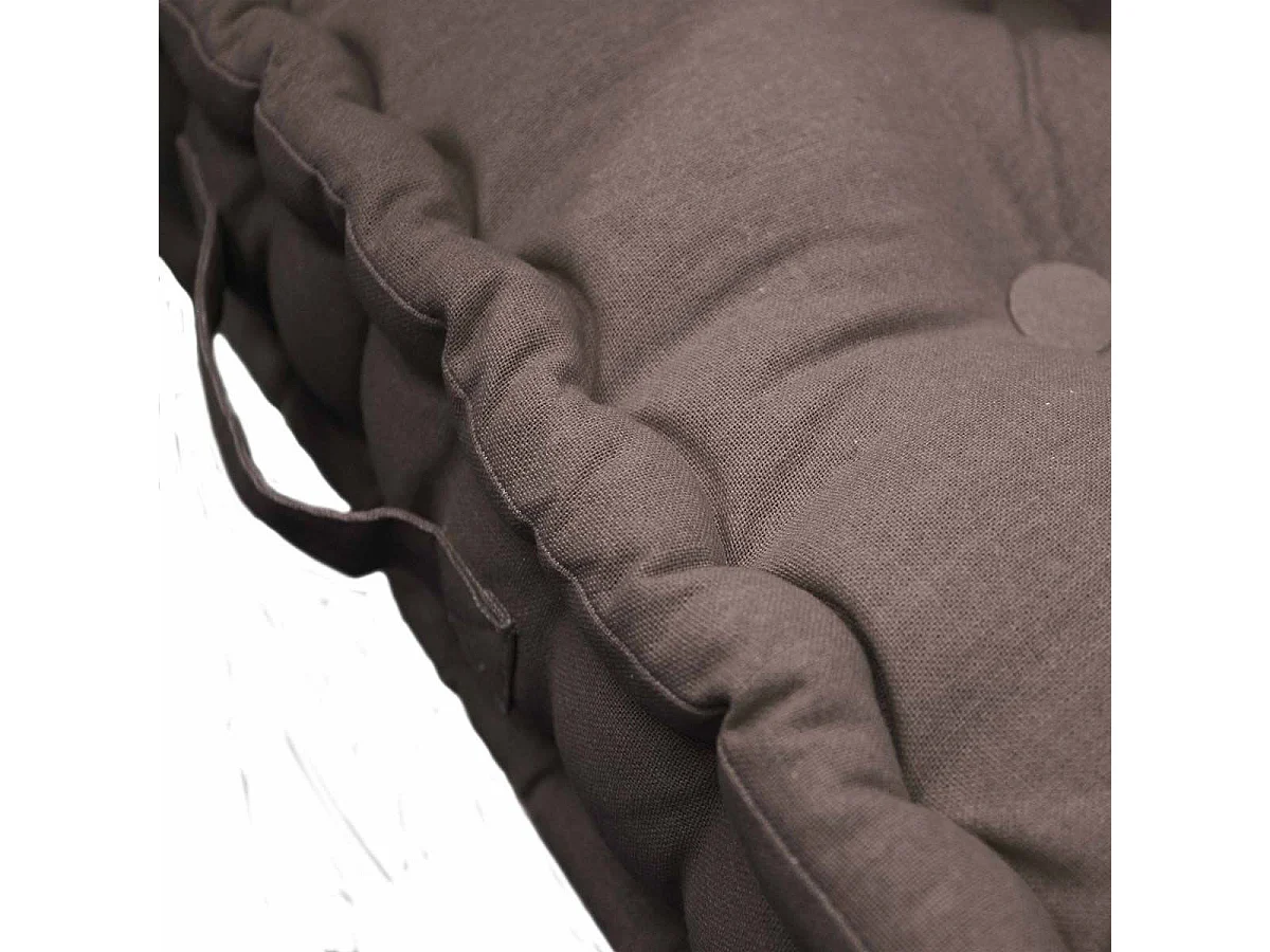 Coussin de Sol "Pacifique" 60x60cm Taupe