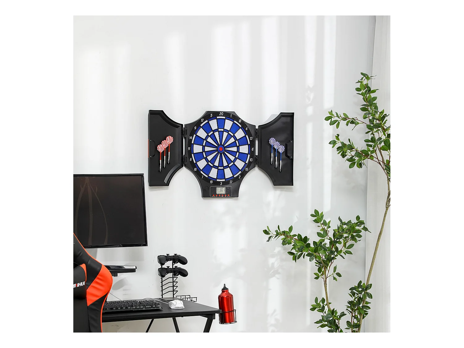 Diana electrónica negro 83x45x4 cm SPORTNOW