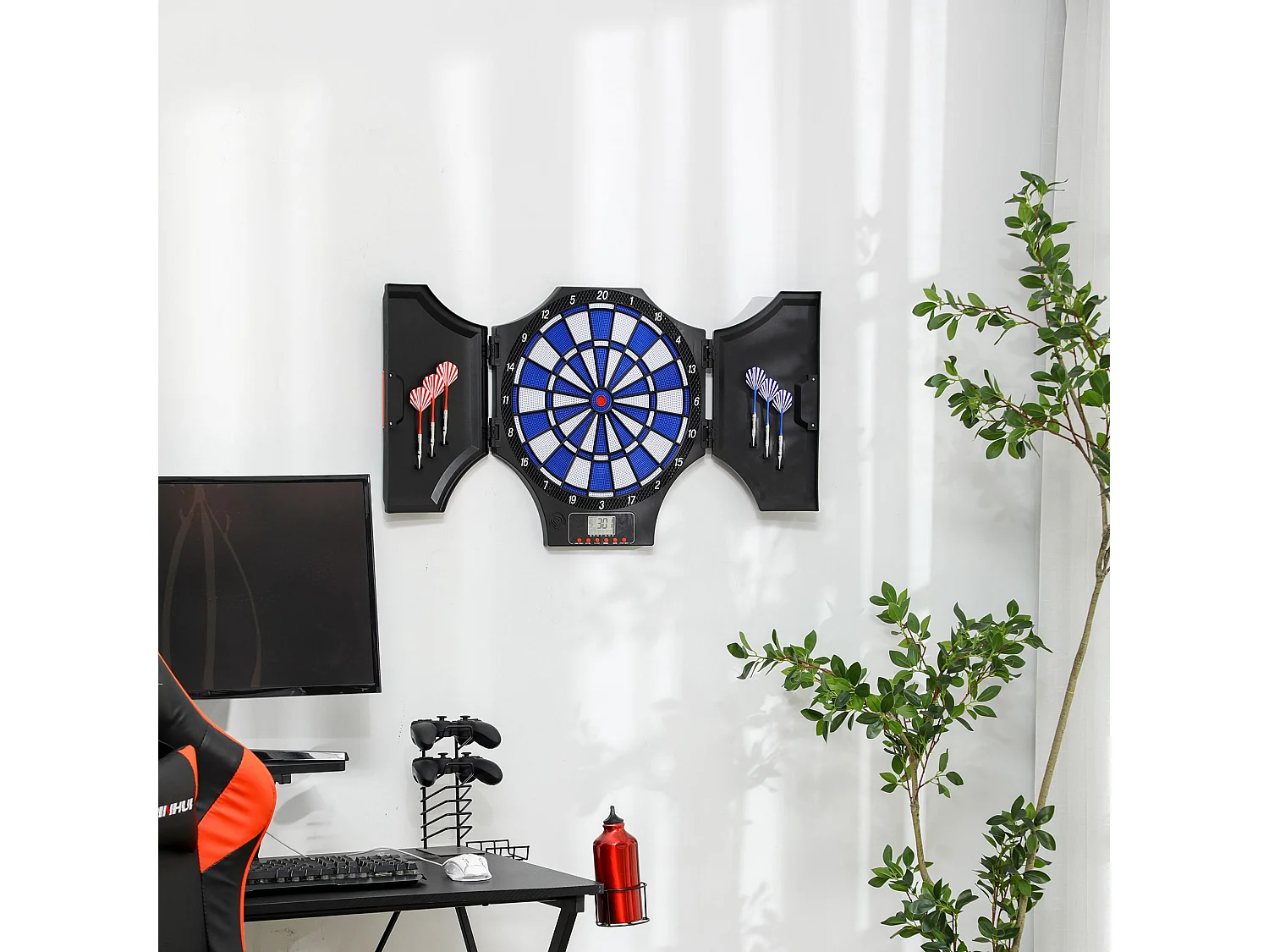 Diana electrónica negro 83x45x4 cm SPORTNOW