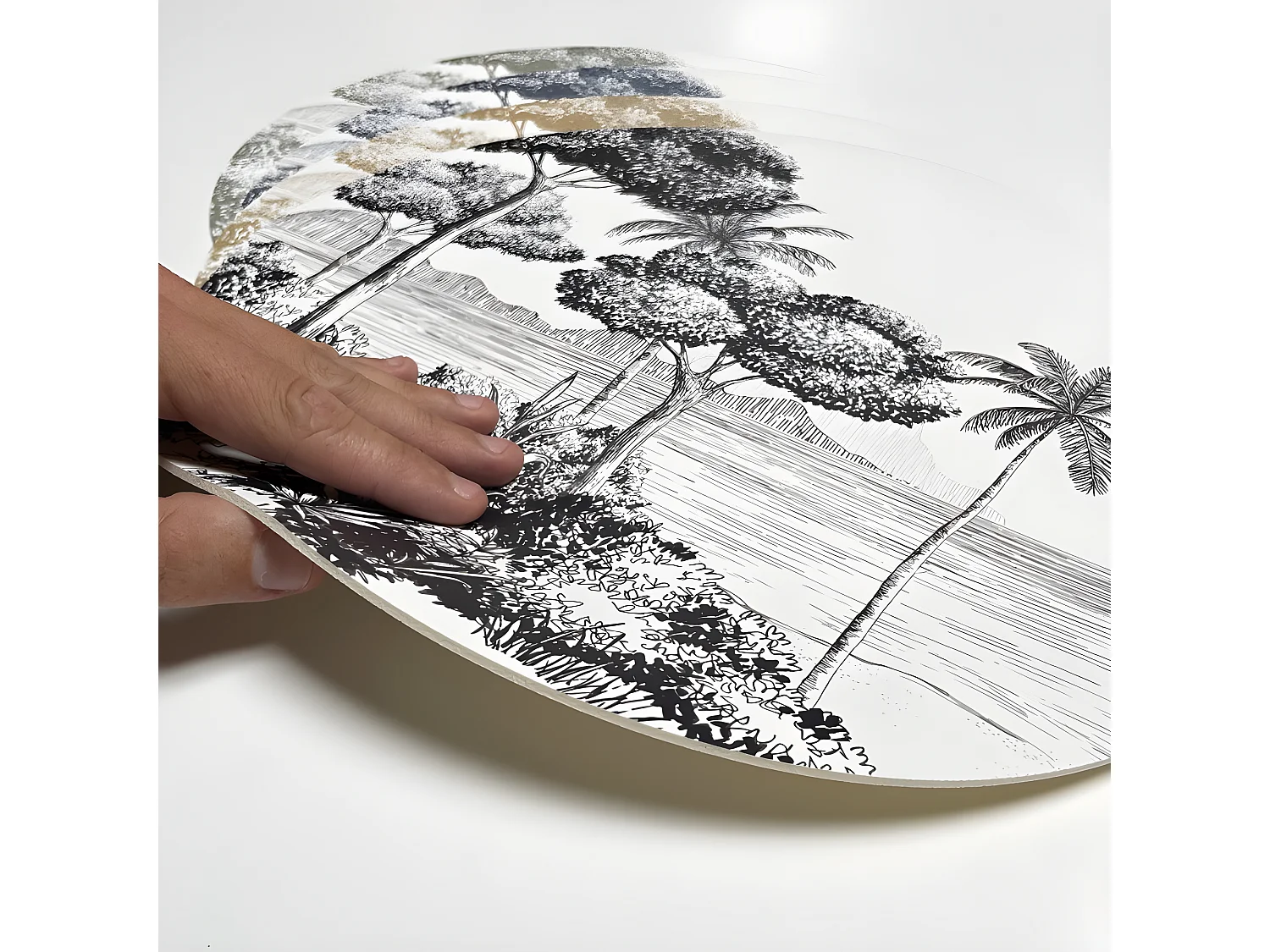 Lot de 4 sets de table L 38xl 38cm - Mix La Plage - Vinyle