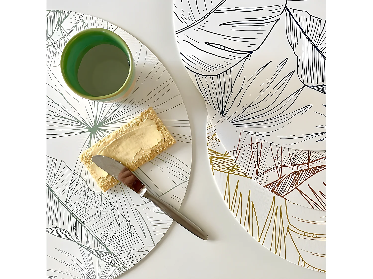 Lot de 4 sets de table L 38xl 38cm - Mix Lämnar - Vinyle