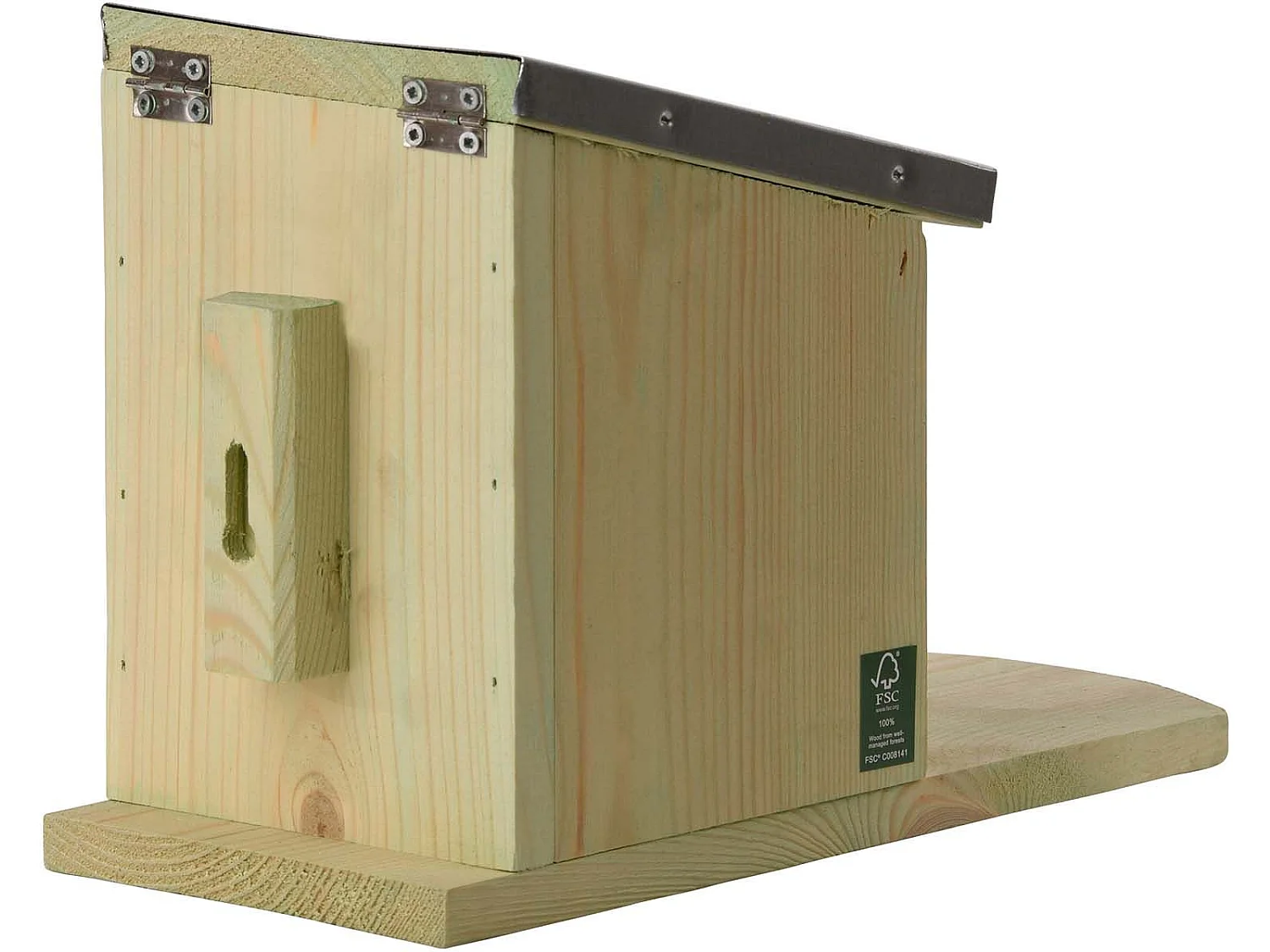 Eichhörnchen Futterhaus aus Holz und Zink