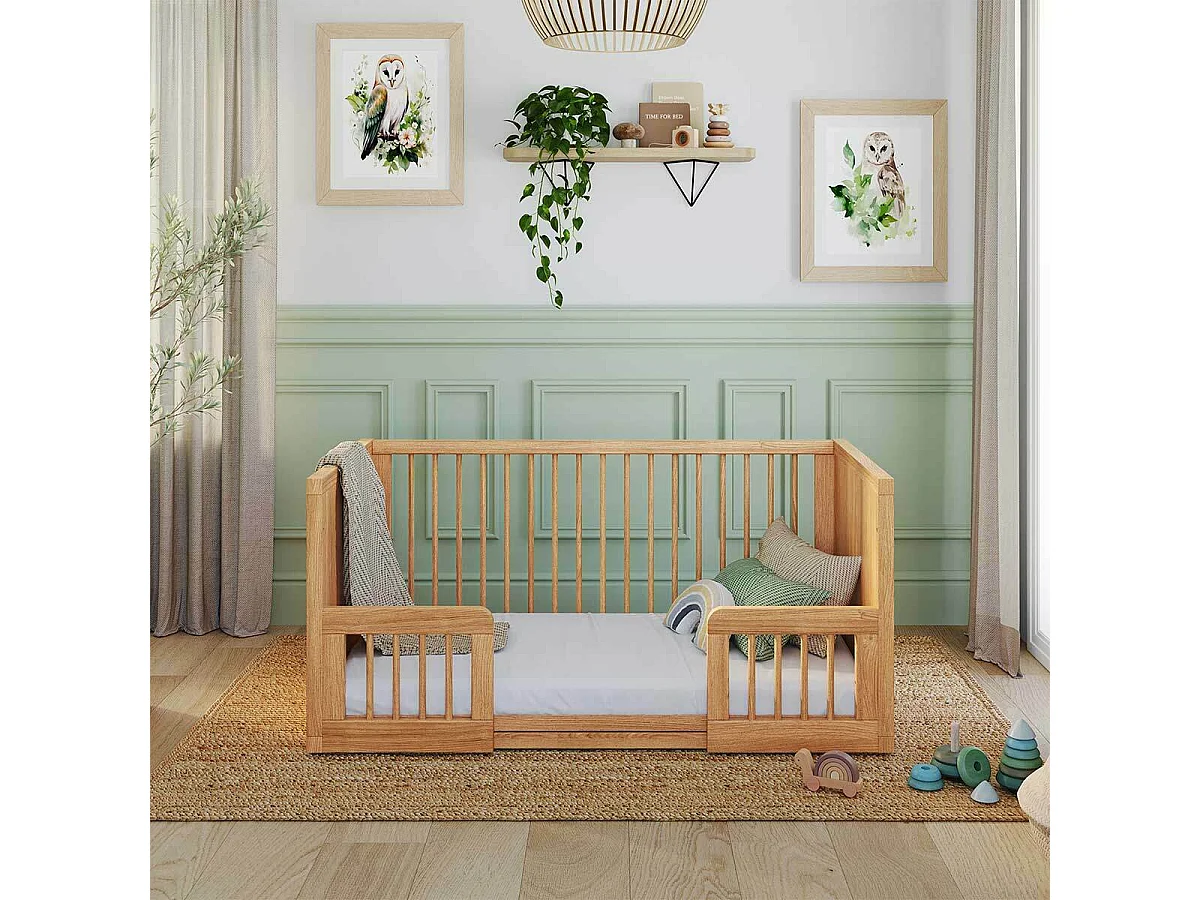 Chambre complète Montessori bébé 70x140 cm bois massif bois MARLEY