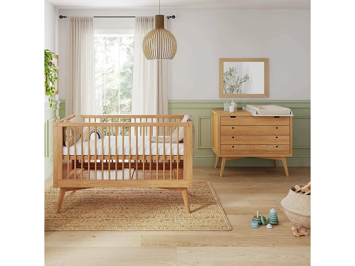 Chambre complète Montessori bébé 70x140 cm bois massif bois MARLEY