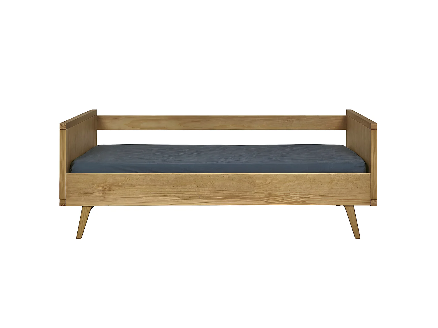 Lit banquette avec matelas 90x190 cm bois massif bois MARLEY