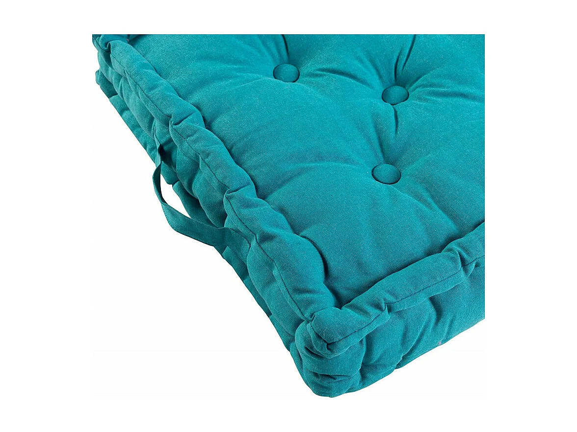 Coussin de Sol Déco "Panama" 45x45cm Bleu