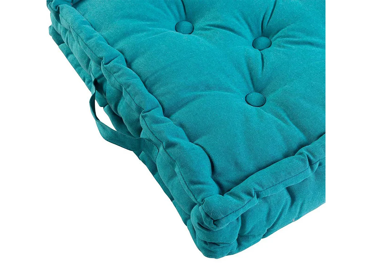 Coussin de Sol Déco "Panama" 45x45cm Bleu