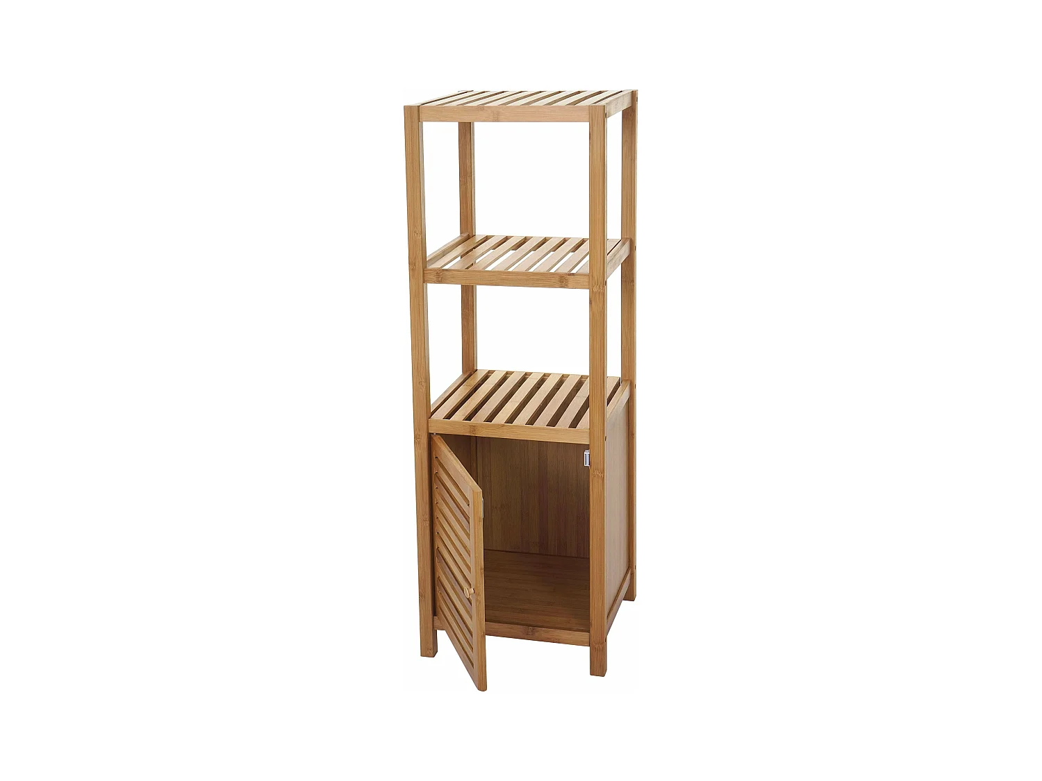 Etagère armoire meuble pour bambou marron 36 x 34 x 110 cm SDB04023