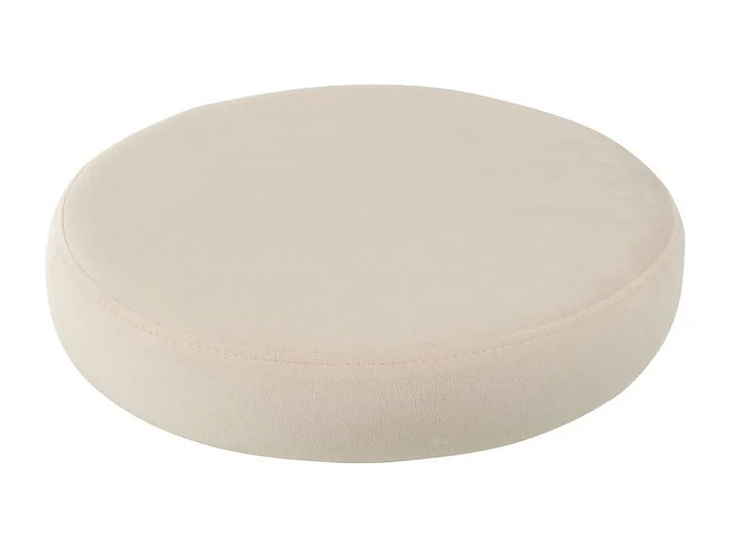 Galette de Chaise Ronde "Assise" 34cm Blanc
