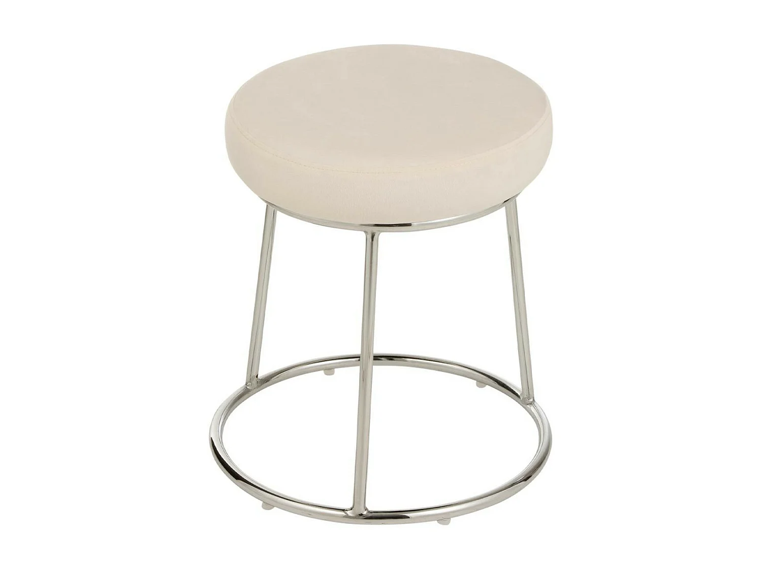 Galette de Chaise Ronde "Assise" 34cm Blanc