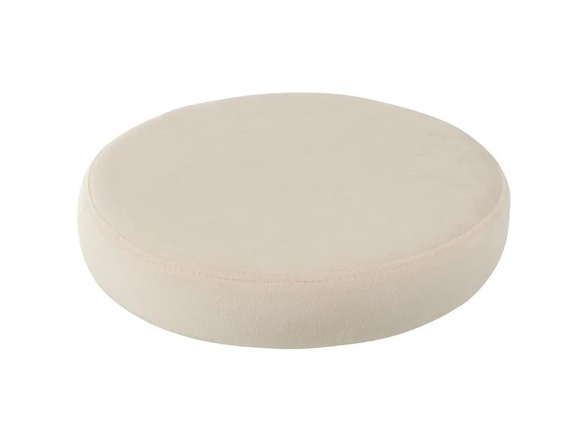 Galette de Chaise Ronde "Assise" 34cm Blanc