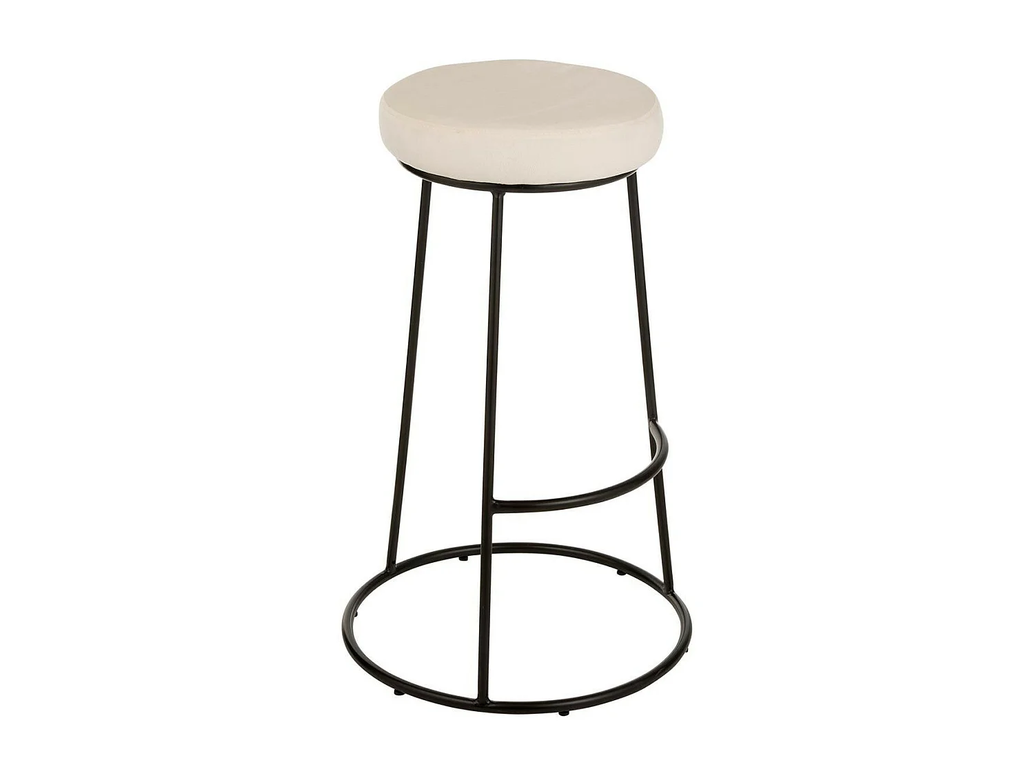 Galette de Chaise Ronde "Assise" 34cm Blanc