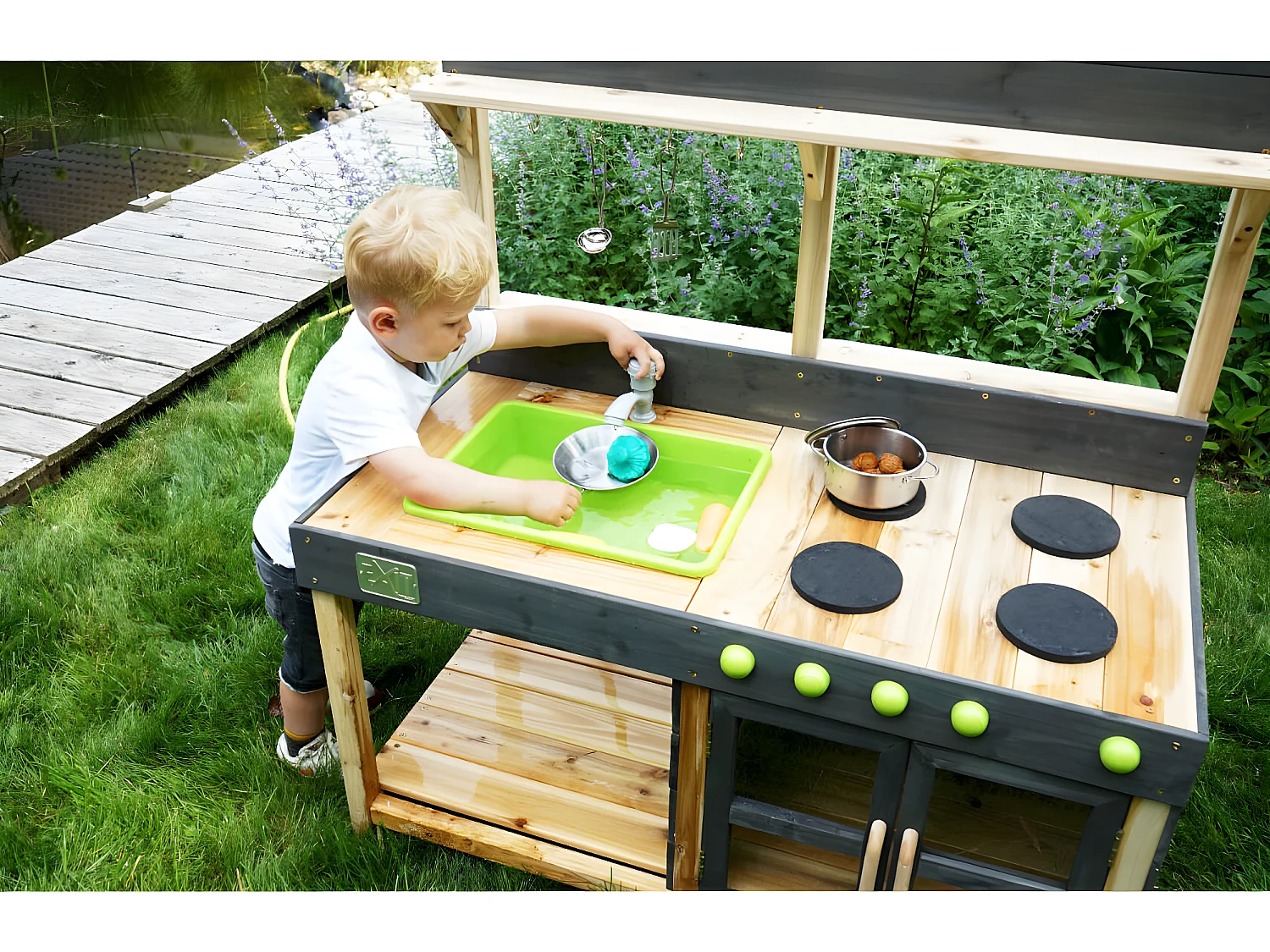Cuisine d'extérieur en bois pour enfant Yummy 200 - Exit Toys