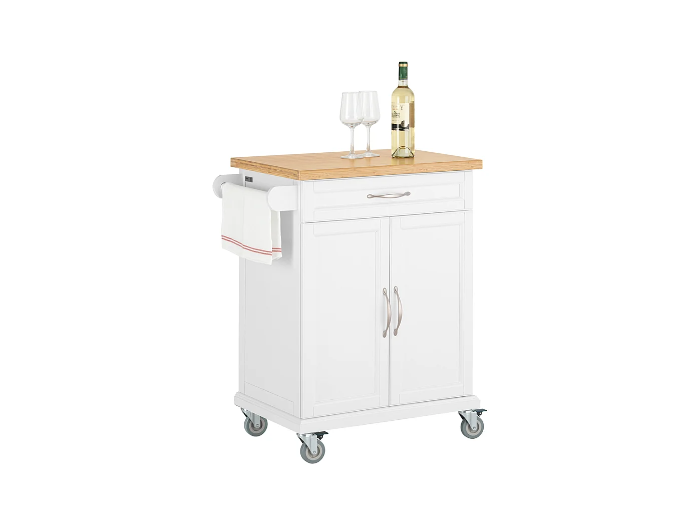 Desserte Chariot De Cuisine De Service Meuble De Rangement Roulant, Fkw13-wn