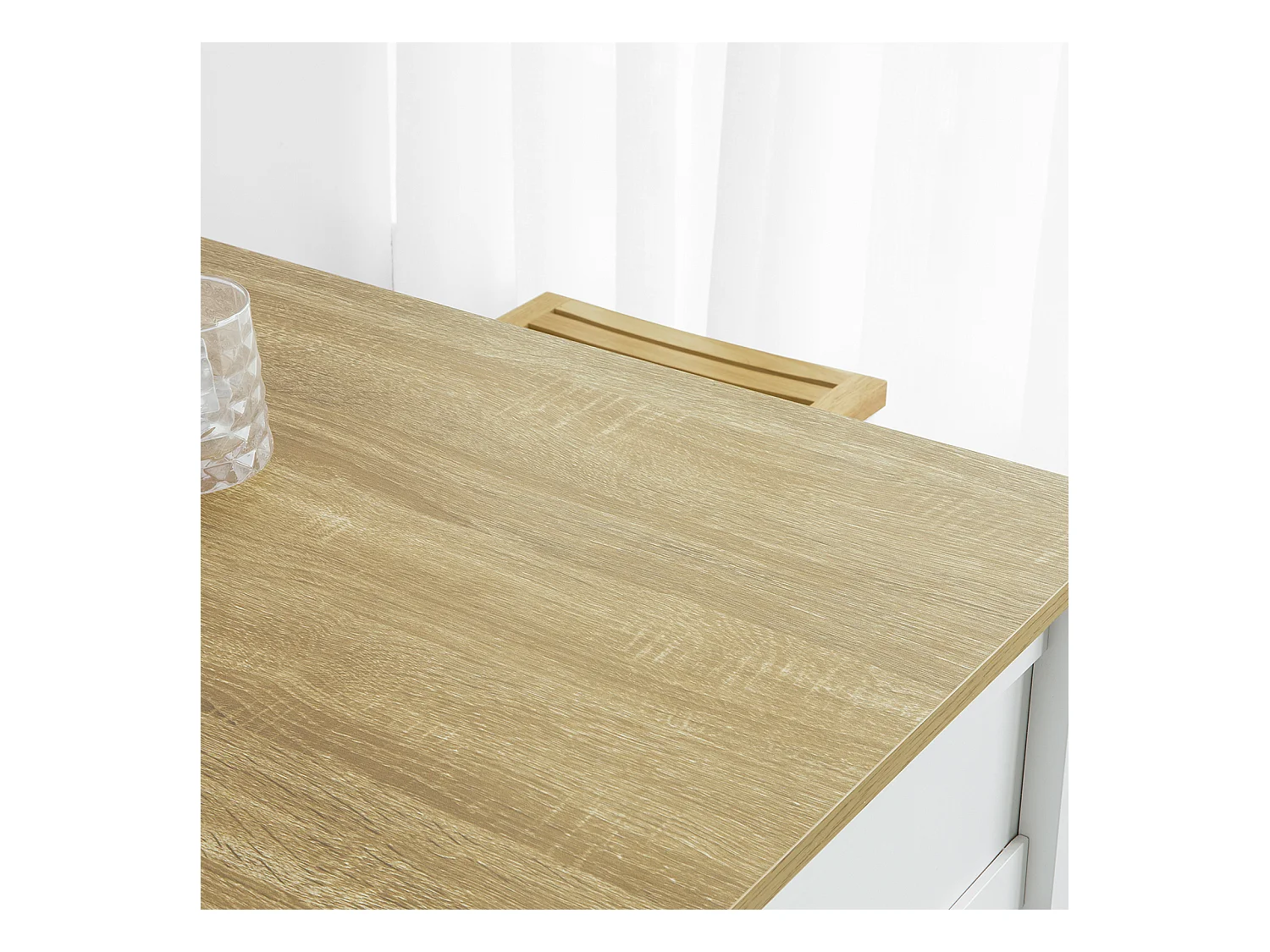 Table Haute De Bar Table De Cuisine Mange-debout– Blanc Lxlxh 120x55x90 cm, Fwt64-wn