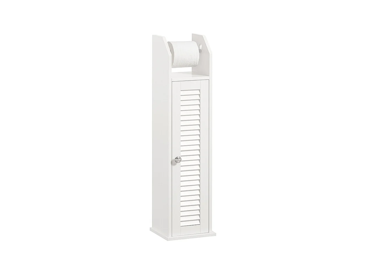 Support Papier Toilette Armoire Porte-papier Toilette Porte Brosse Wc, BZr49-w
