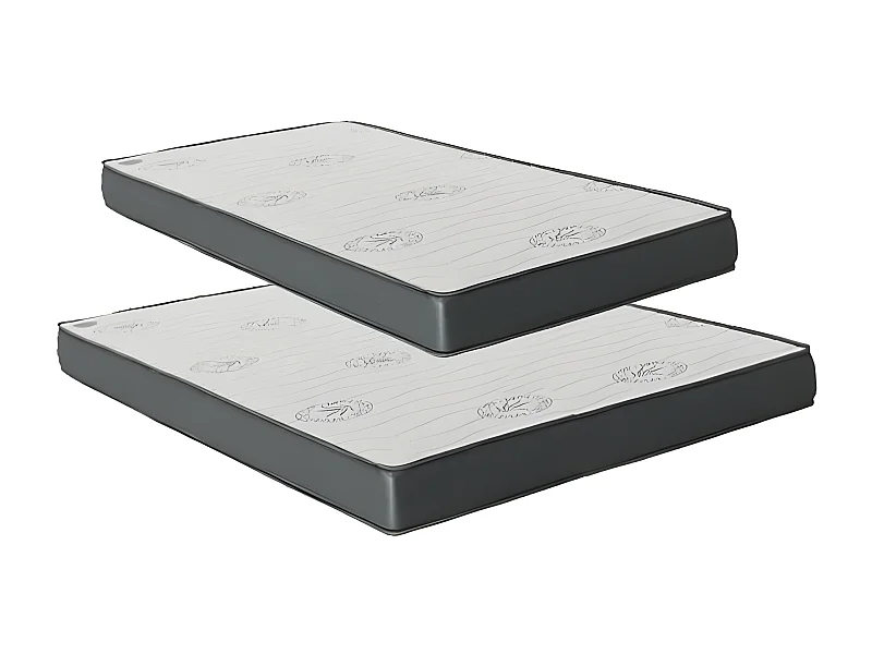 Matelas Pack 3 viscoélastique 135x190x23/CL90x190x15