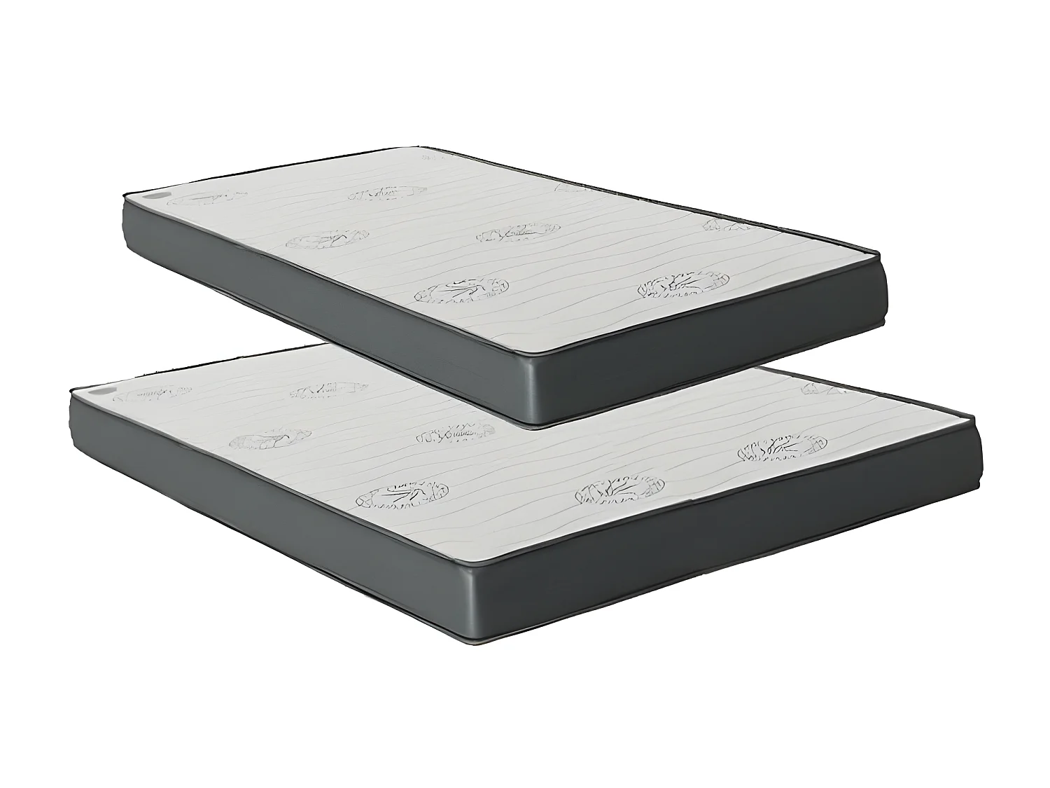 Matelas Pack 3 viscoélastique 135x190x23/CL90x190x15