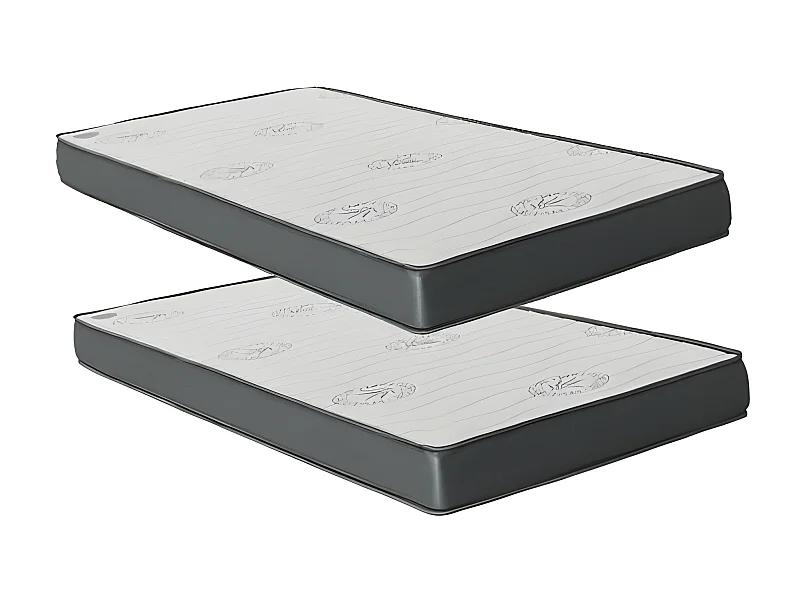 Colchão Pack 2 viscoelástico 90x190x20/90x190x15cm