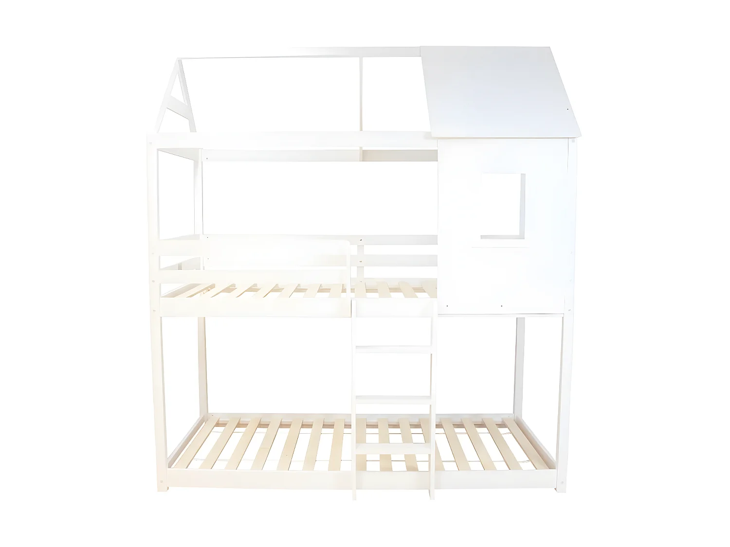 Litera Montessori madera blanco 90x190/90x190cm