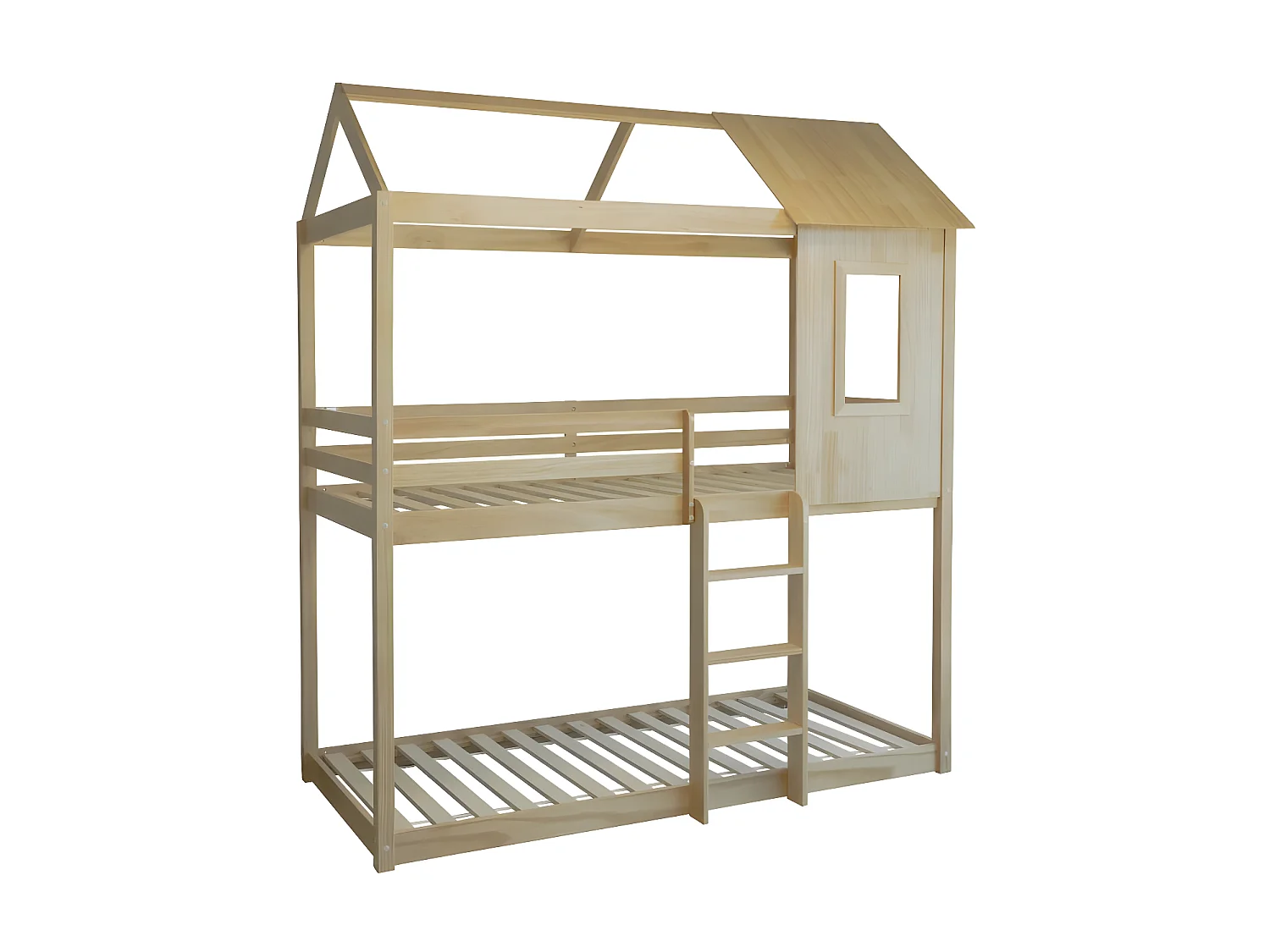 Litera Montessori madera blanco 90x190/90x190cm