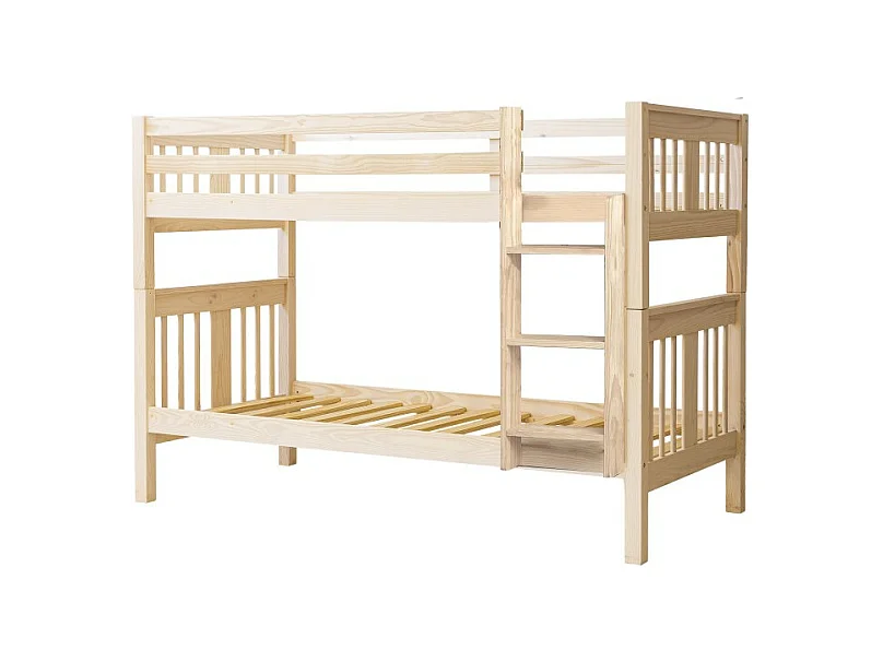 Lit superposé en bois blanc lavé 90x190cm