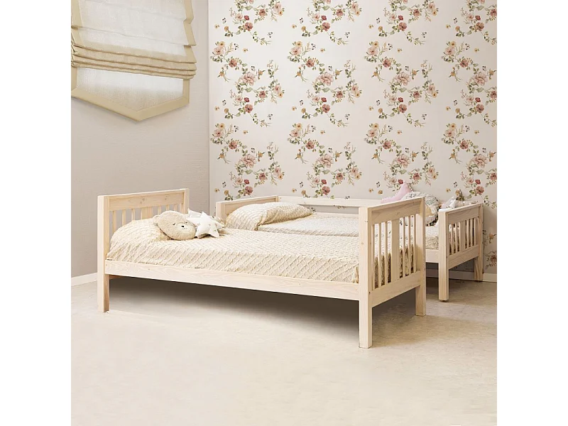 Beliche de madeira branco lavado 90x190cm