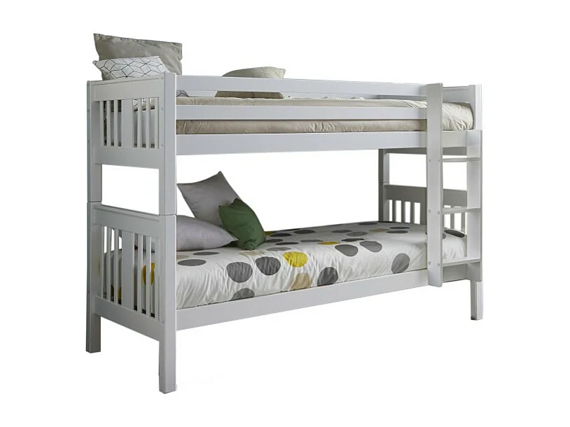 Etagenbett aus Holz weiß 90x190cm