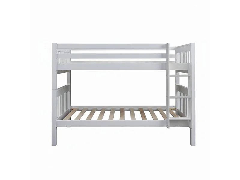 Lit superposé en bois blanc 146x202x102cm