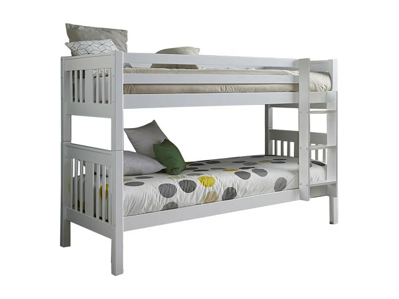 Etagenbett aus Holz weiß 90x190cm