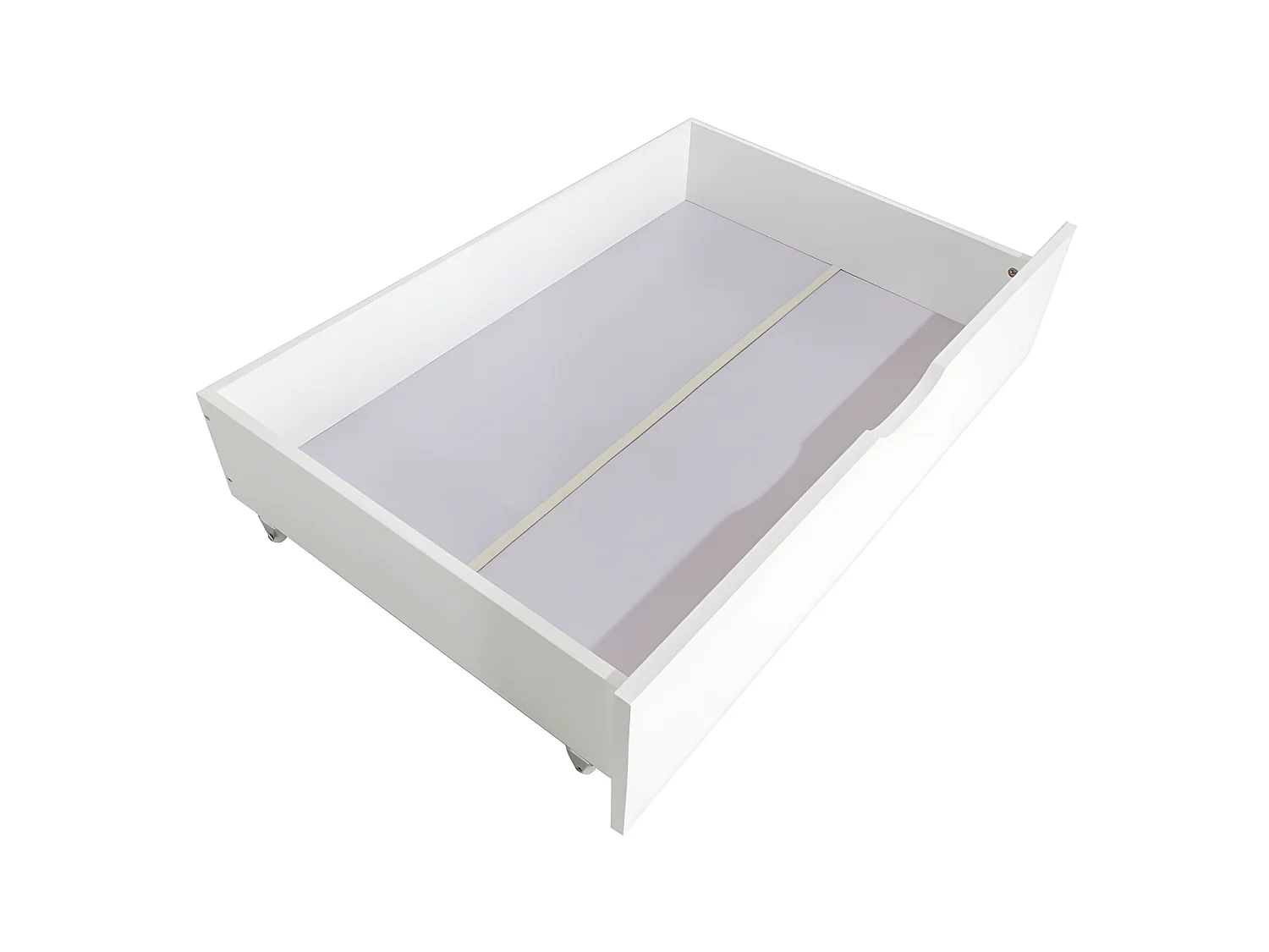 Litera + 2 cajones madera blanca 90x190cm