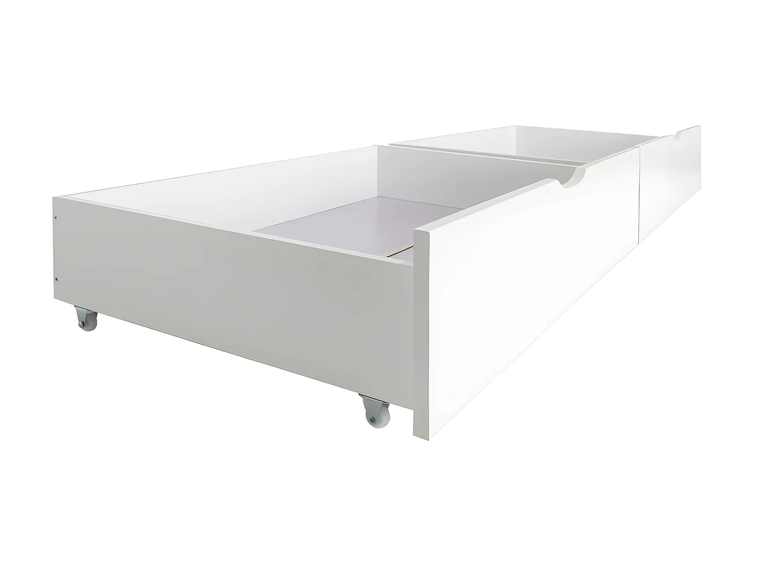 Letto a castello + 2 cassetti legno bianco 90x190cm