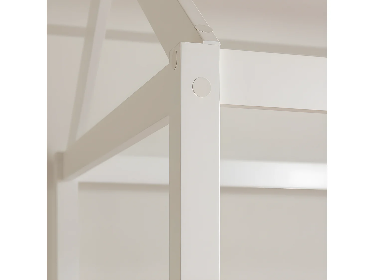 Letto a castello legno bianco 90x190/90x190cm