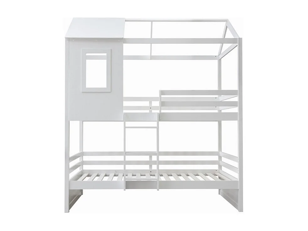 Stapelbed van hout wit 90x190/90x190cm