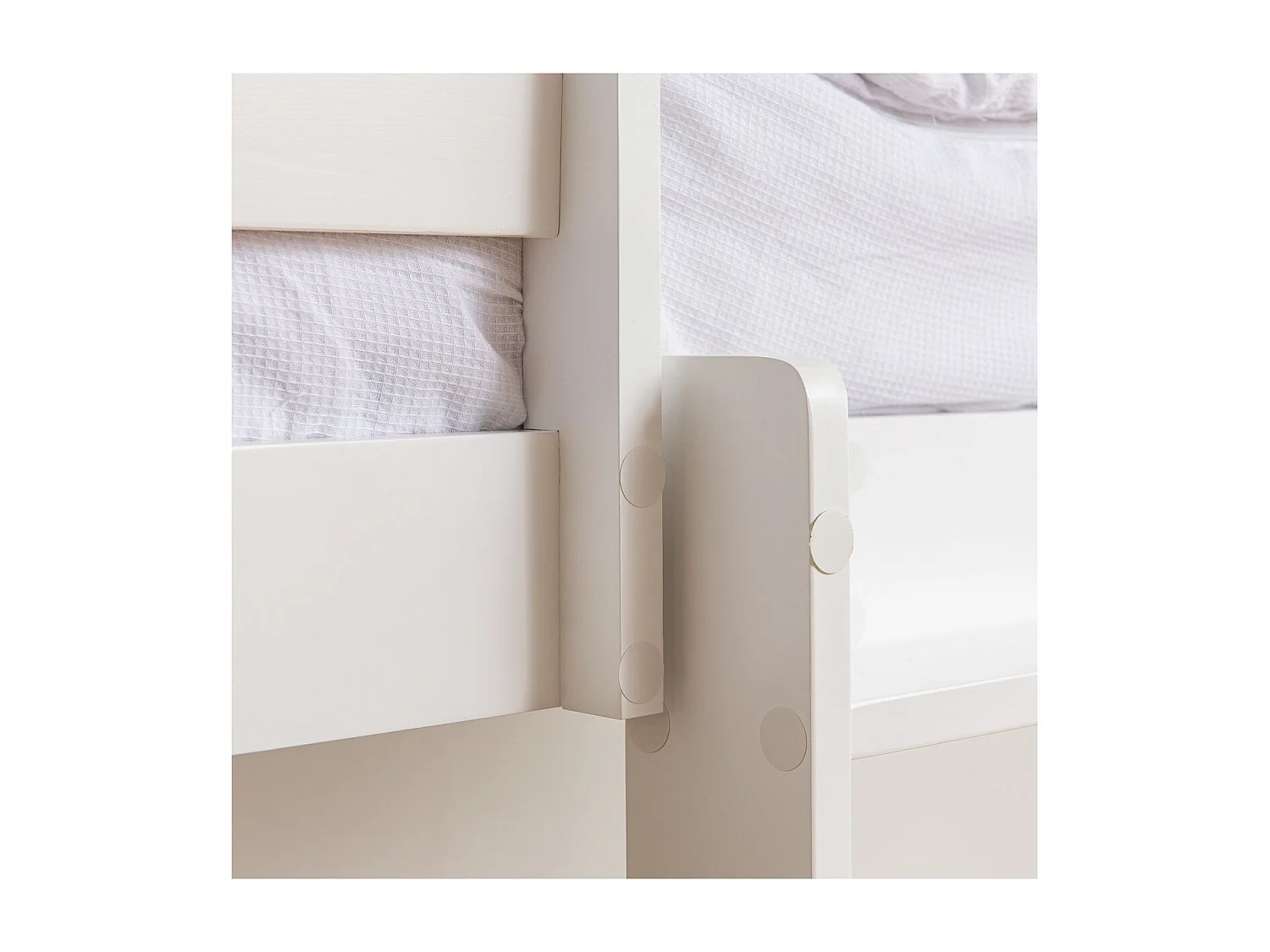 Litera + 2 cajones madera blanco 90x190/90x190cm